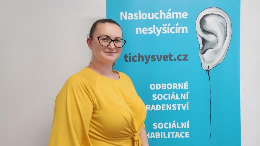 Alena Hegerová, vedoucí  moravskoslezské pobočky organizace Tichý svět