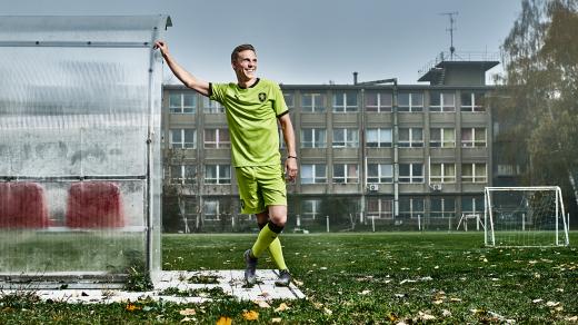 Bořek Dočkal v novém zeleném dresu české reprezentace