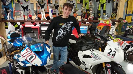 Motocyklový závodník Štěpán Zuda
