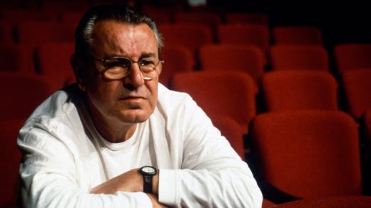 Miloš Forman během natáčení snímku Muž na Měsíci (1999)