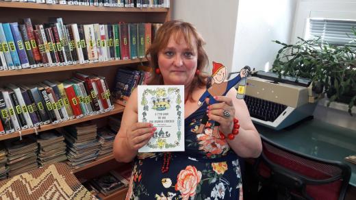 Simona Slavíková, vedoucí knihovny a muzea, spisovatelka