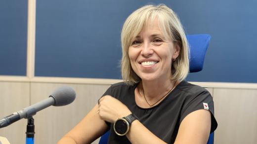 Alena Zárybnická při natáčení Záletů