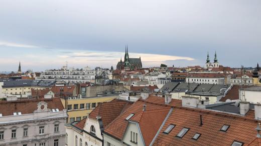 Brno (pohled ze střechy rozhlasové budovy)