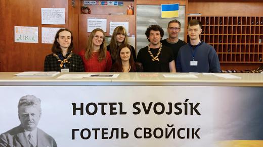 Skauti v hotelu Svojsík
