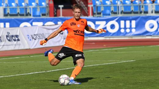 Pardubický fotbalový brankář Jakub Markovič
