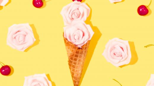 Zmrzlina z růže