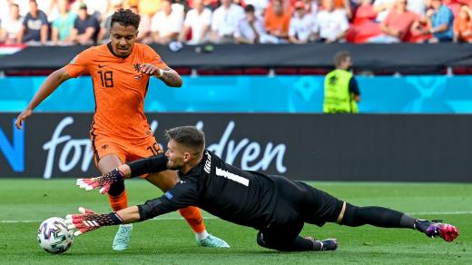 Jeden z nezapomenutelných zákroků Tomáše Vaclíka v osmifinále proti Nizozemsku