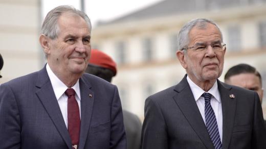 Prezident Miloš Zeman a rakouský prezident Alexander Van der Bellen