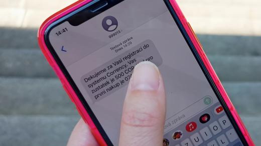 Po registraci v systému Corrency dostanete sms s kódem, který vás opravňuje k čerpání příspěvku