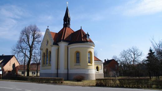 Kaple Božského srdce Páně byla dostavěna za 1. světové války