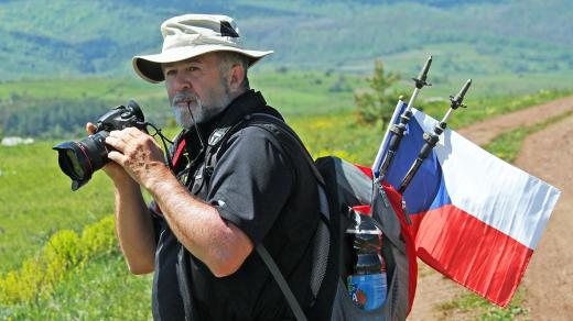 Josef Franc při putování Srbskem