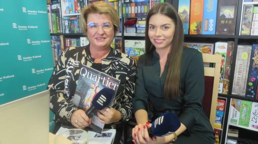 Monika Staňková a Helena Pondělíčková v rozhlasové kavárně