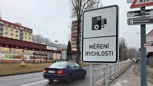 Měření rychlosti v Desné