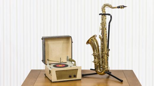Saxofon a gramofon