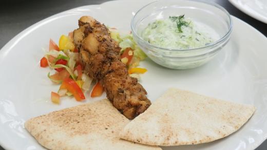 Kuřecí špízy po řecku, souvlaki