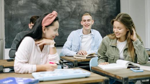 studenti, škola, třída, vyučování