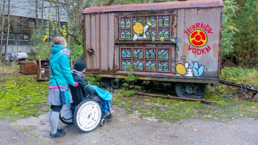 Černobyl na kolečkách. Honza Dušek si přes handicap roztroušené sklerózy splnil další životní sen