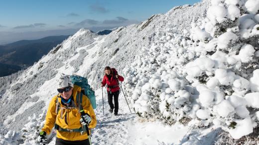 Zima na horách, ilustrační foto