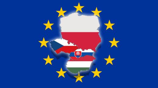 Visegrádskou skupinu V4 tvoří Česko, Maďarsko, Polsko a Slovensko. 