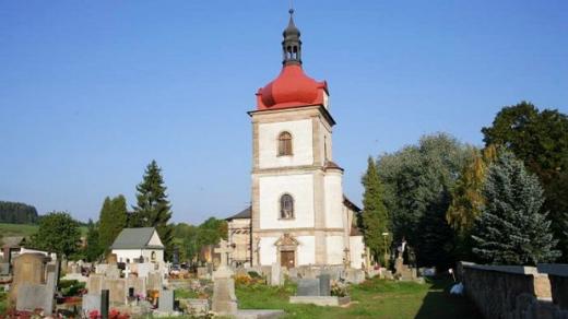 Kostel sv. Mikuláše z roku 1577 v Horní Branné