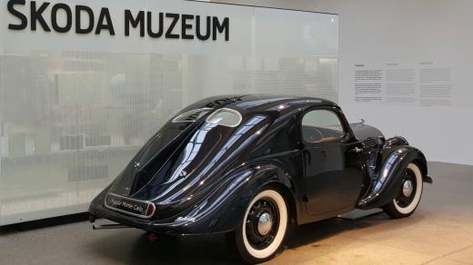 Vůz ŠKODA POPULAR Monte Carlo vyráběný od roku 1936