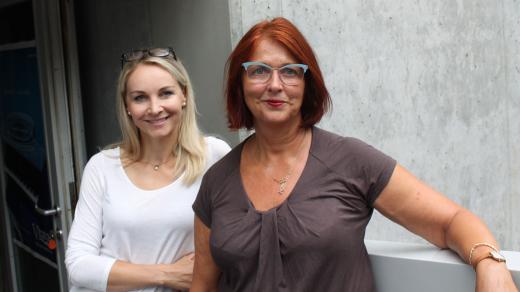 Tereza Brdečková s moderátorkou Jitkou Novotnou