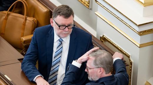 Zleva Zbyněk Stanjura a Petr Fiala