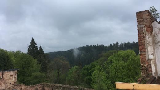 Hartenberg je ukryt v lese
