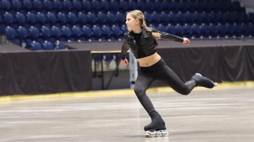 Tereza Vorlíčková, mistryně České republiky na kolečkových bruslích, oceněná Naděje hradeckého sportu