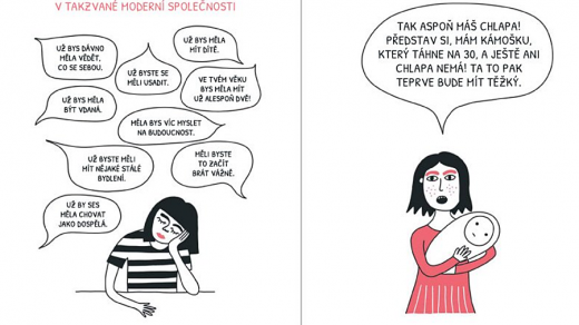Z komiksu Bezdětná