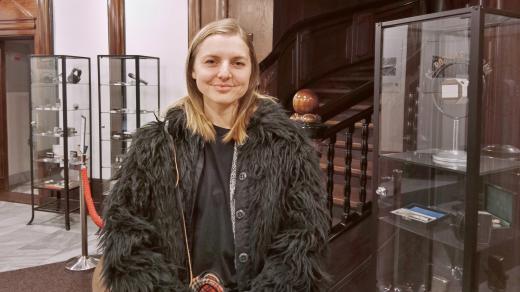 Barbora Klinovská v ostravském rozhlase