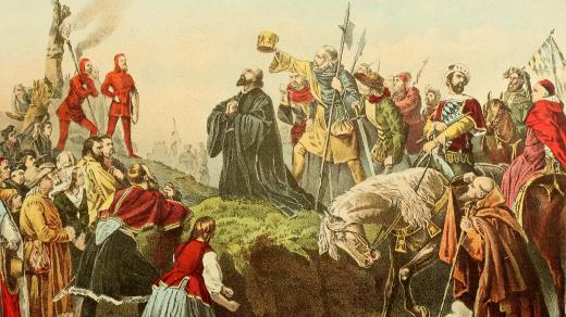 Jan Hus před hranicí