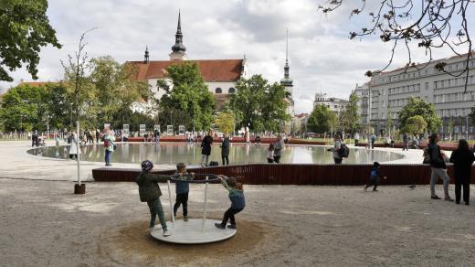 Park na Moravském náměstí v Brně