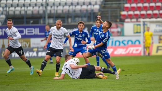 Fotbalisté Sigmy v domácím zápase proti Zlínu