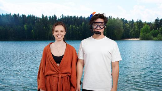 Katka Tomsová a Ondra Šebestík navštívili v prvním dílu Plavek Třeboňsko