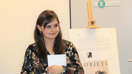 Vernisáž výstavy obrazů Jitky Hrdé v Českém rozhlase České Budějovice