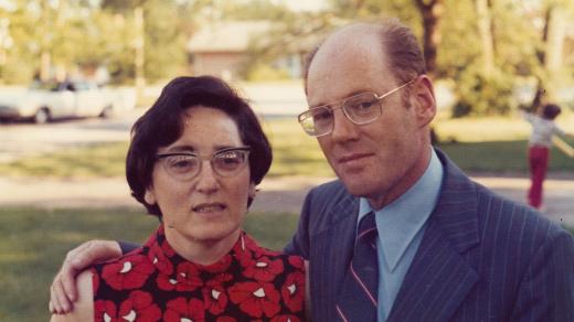 Jan Roček a jeho žena Eva v roce 1973