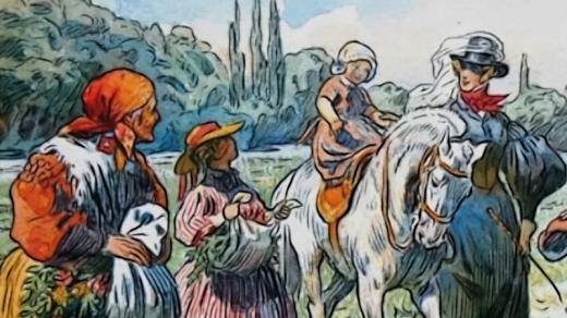 Adolf Kašpar: Jedna z ilustrací k Babičce Boženy Němcové (kolem roku 1903)