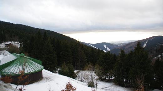 Pohled ze sedla na Šumpersko