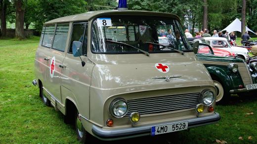 Škoda 1203 často fungovala jako sanitka