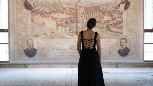 Historická fotografie tiskárny Haaseových v Praze