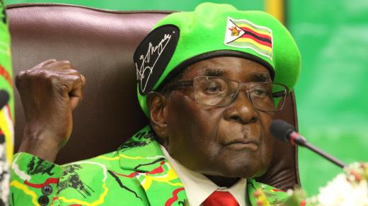 Prezident Zimbabwe Robert Gabriel Mugabe v roce 2017