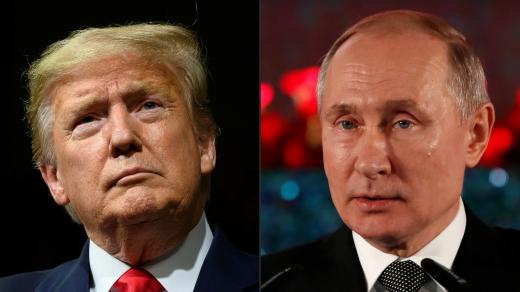 Donald Trump a Vladimir Putin