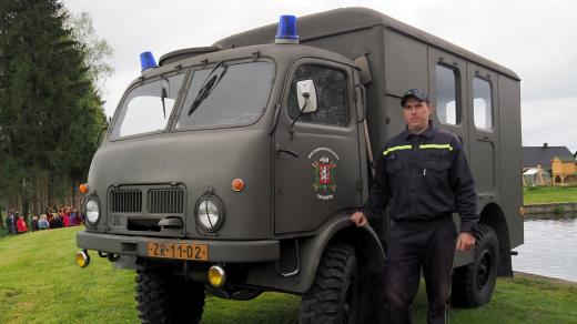 Nákladní auto dostali hasiči v Chlumětíně od vojáků před 60 lety