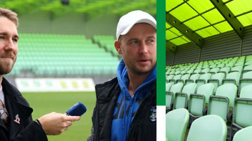 Městský stadion v Karviné si prošel Martin Minha s brankářem Petrem Bolkem