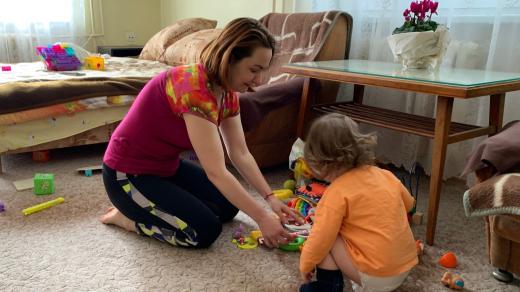 Ukrajinka Larysa v bytě v Přerově