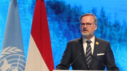 Premiér Petr Fiala (ODS) na světové klimatické konferenci COP27 v Egyptě