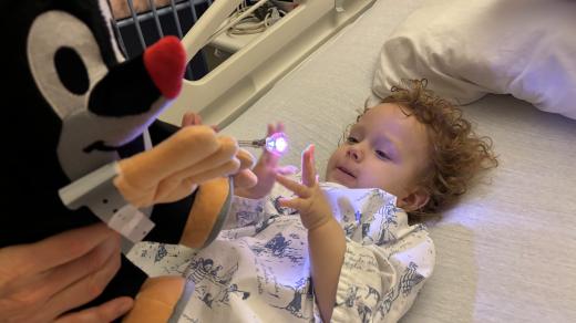 Martínek na vyšetření v nemocnici v Montpellier