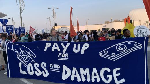Protest na COP 28
