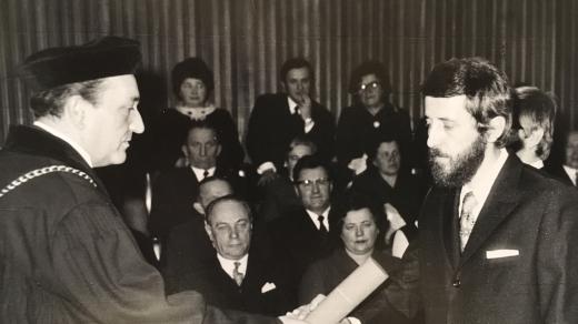 Promoce na Karlově Univerzitě. 